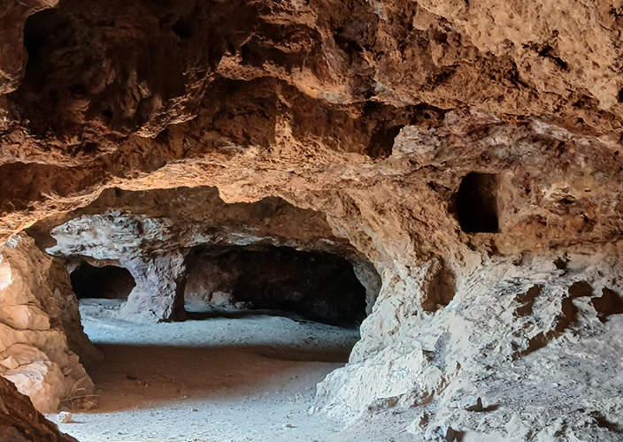 Ancient mines at Km 3